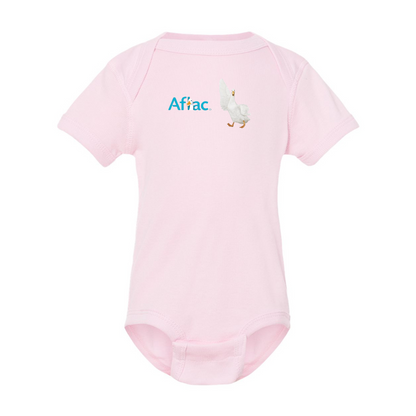 Aflac Logo and Duck  Rabbit Skins Infant Baby Rib Bodysuit