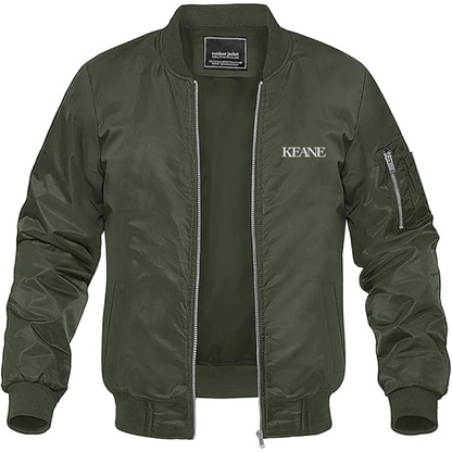 Men's Keane Lightweight Bomber Jacket Windbreaker Softshell Varsity Jacket Coat