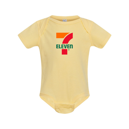 7 Eleven Logo  Rabbit Skins Infant Baby Rib Bodysuit