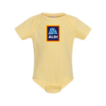 Aldi Logo Rabbit Skins Infant Baby Rib Bodysuit