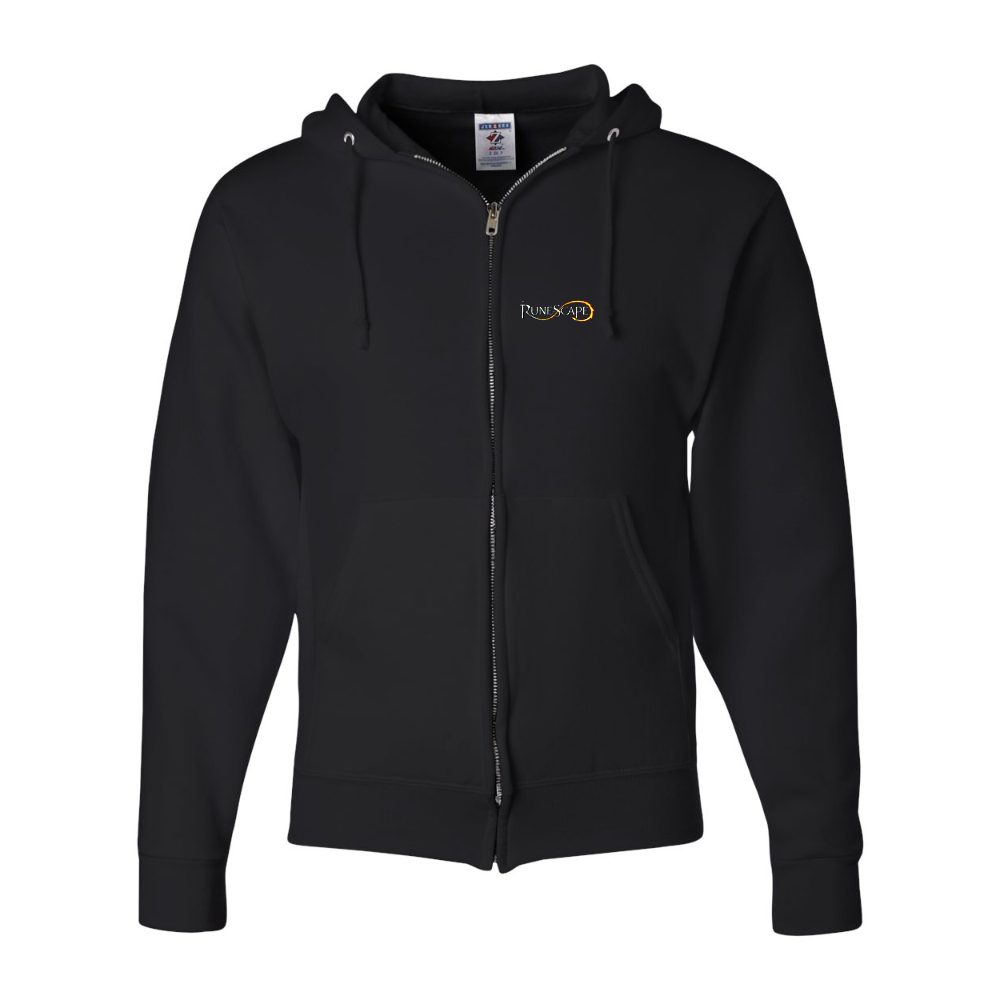 Men's Runescape Logo JERZEES NuBlend Full-Zip Hooded Sweatshirt