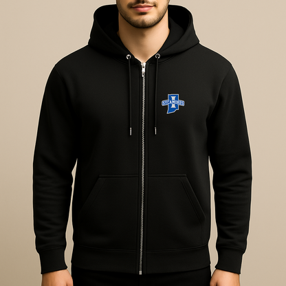 Men's Indiana State Sycamores Logo Zipper Hoodie