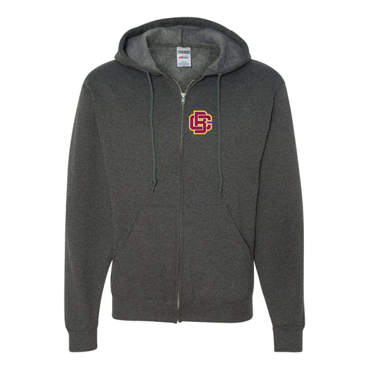Men's  Bethune Cookman Wildcats JERZEES NuBlend Full-Zip Hooded Sweatshirt