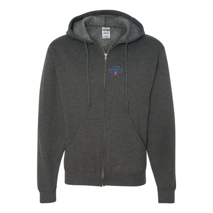 Men's Saint Marys Gaels Logo JERZEES NuBlend Full-Zip Hooded Sweatshirt