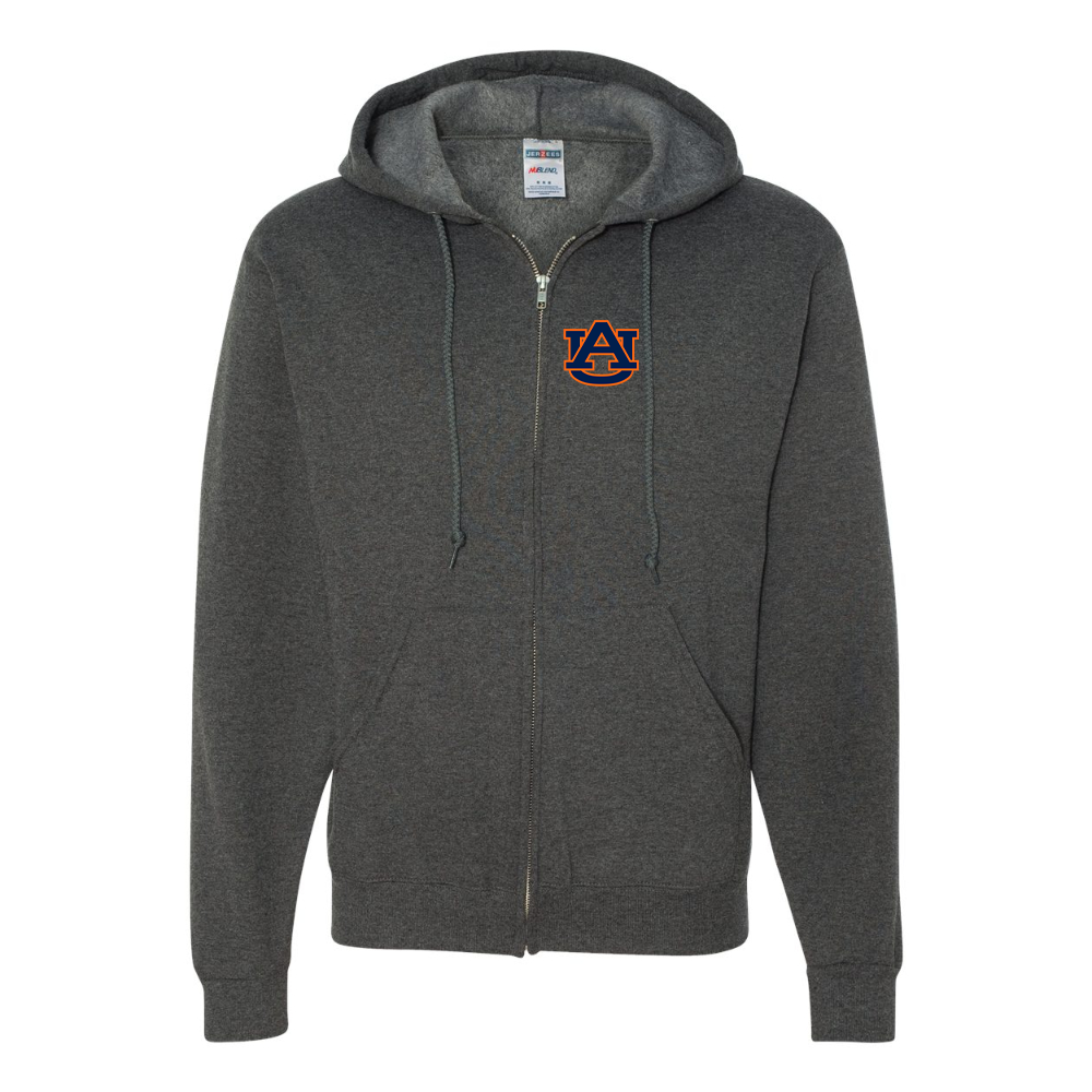Men's  Auburn Tigers  JERZEES NuBlend Full-Zip Hooded Sweatshirt