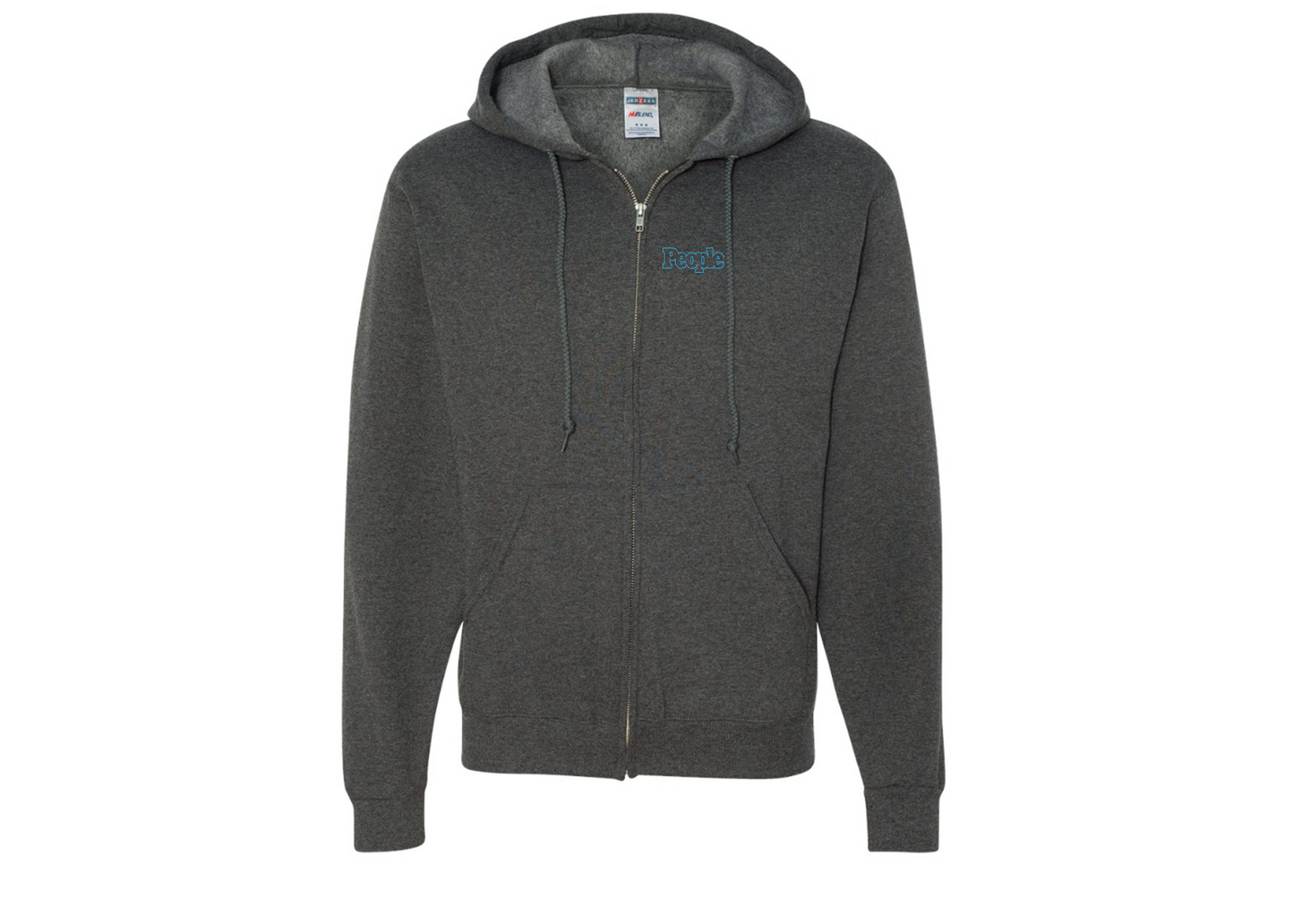 Men's People Magazine Logo JERZEES NuBlend Full-Zip Hooded Sweatshirt