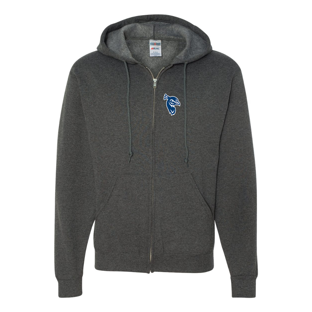 Men's Saint Peters Peacocks Logo JERZEES NuBlend Full-Zip Hooded Sweatshirt