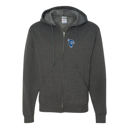 Men's Saint Peters Peacocks Logo JERZEES NuBlend Full-Zip Hooded Sweatshirt
