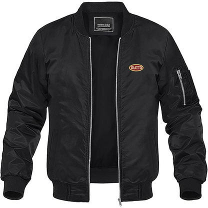 Men's Diatto Logo Lightweight Bomber Jacket Windbreaker Softshell Varsity Jacket Coat