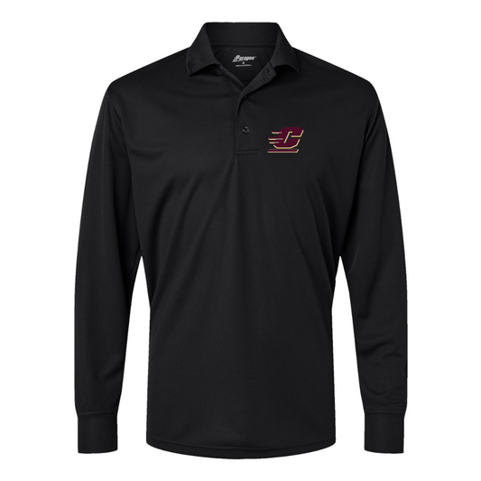 Men's Central Michigan Chippewas  Paragon Prescott Long Sleeve Polo