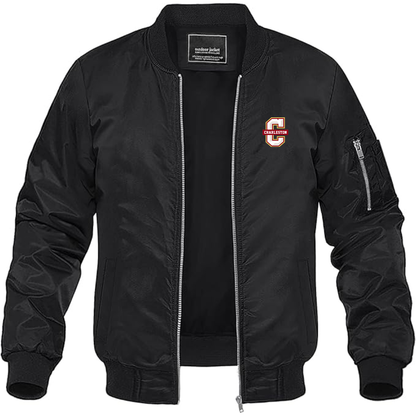Men's Charleston Cougars Lightweight Bomber Jacket Windbreaker Softshell Varsity Jacket Coat