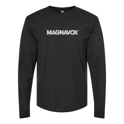 Men's Magnavox Logo Cotton Long Sleeve T-Shirt