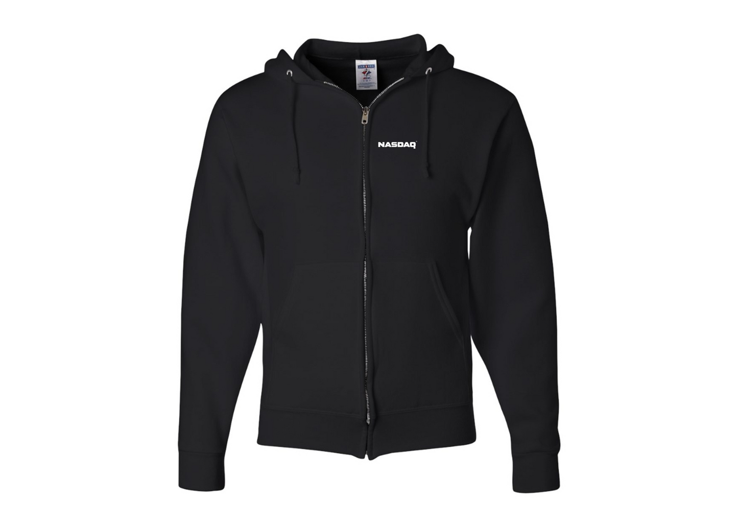Men's Nasdaq Logo JERZEES NuBlend Full-Zip Hooded Sweatshirt