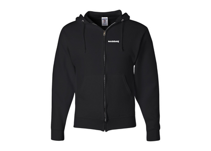Men's Nasdaq Logo JERZEES NuBlend Full-Zip Hooded Sweatshirt
