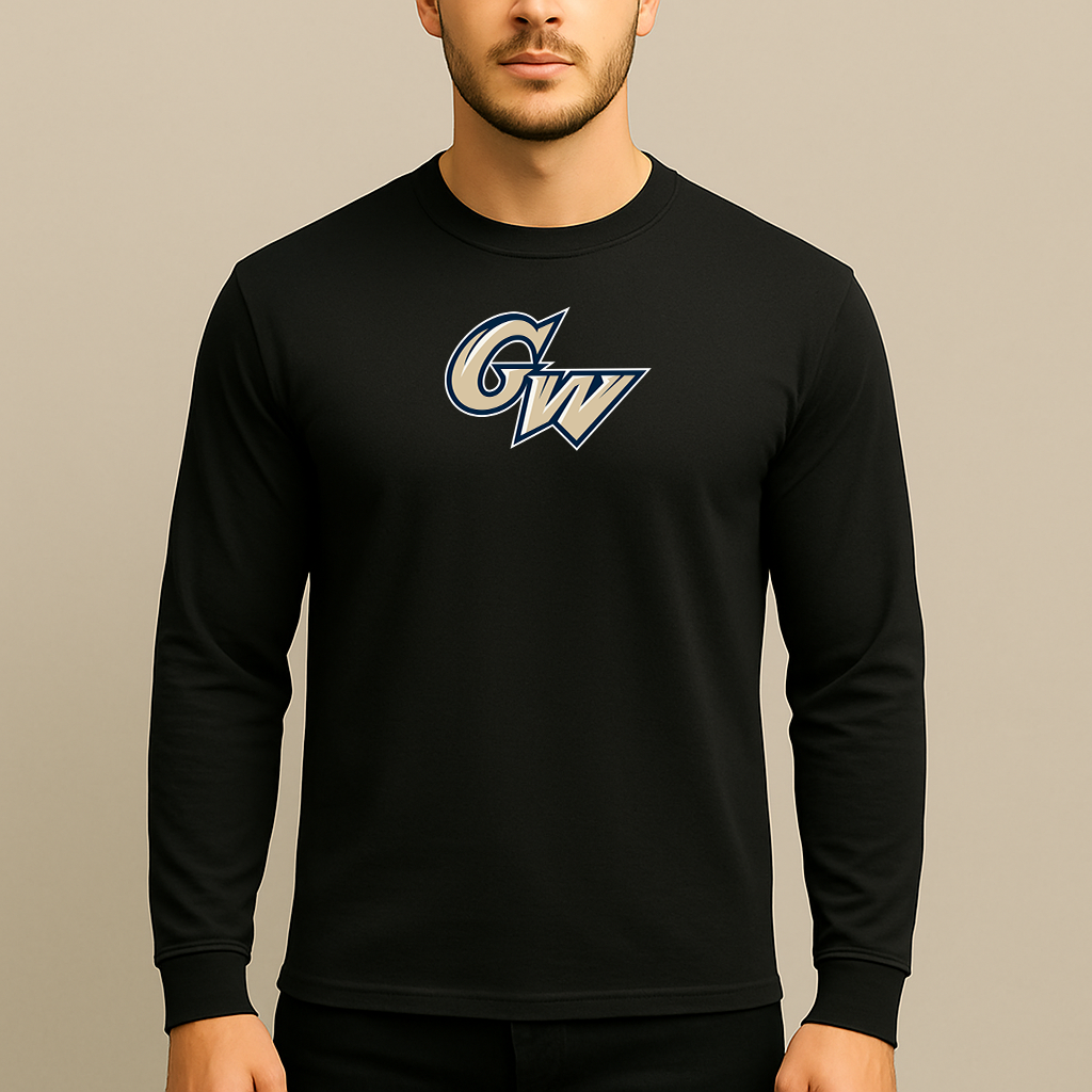 Men's George Washington Colonials Logo Long Sleeve T-Shirt
