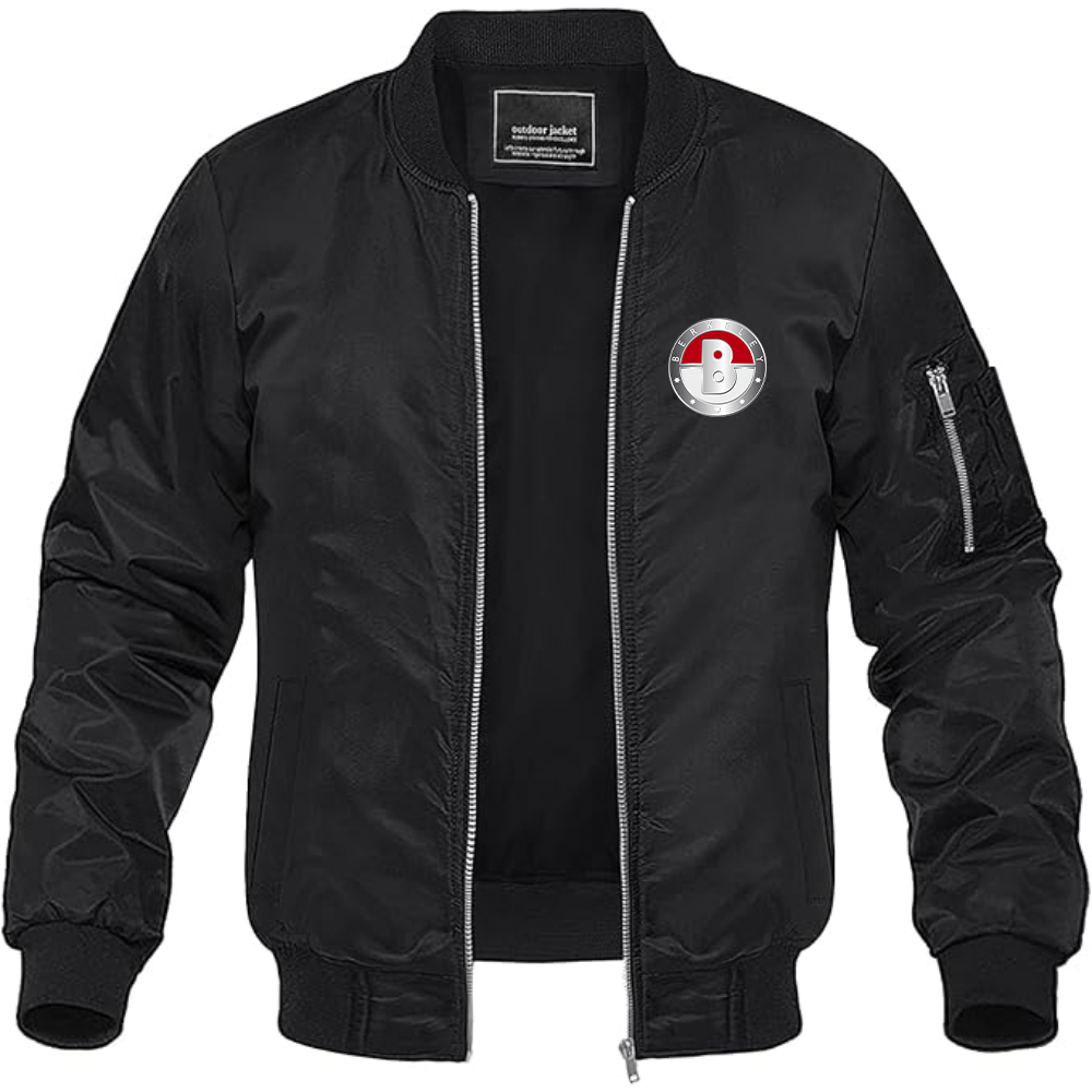 Men's Berkeley Logo Lightweight Bomber Jacket Windbreaker Softshell Varsity Jacket Coat