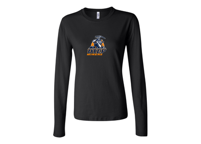 BELLA CANVAS Women’s UTEP Miners Jersey Long Sleeve Tee