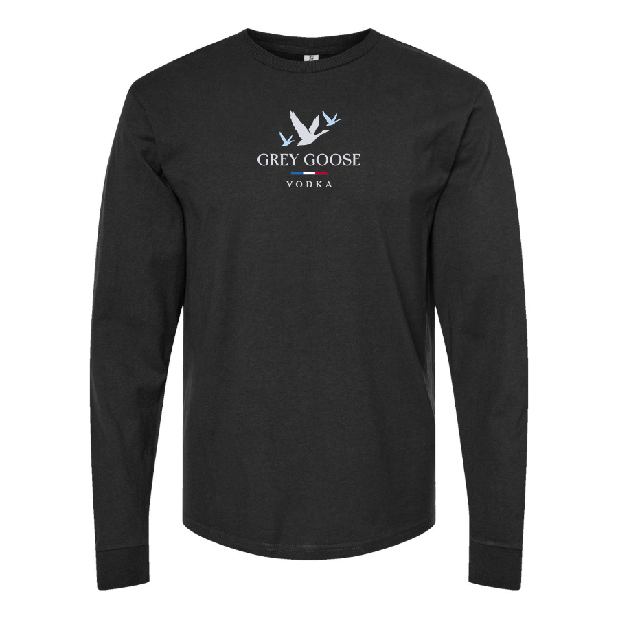 Men's Grey Goose Logo Long Sleeve T-Shirt