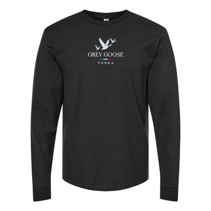 Men's Grey Goose Logo Long Sleeve T-Shirt