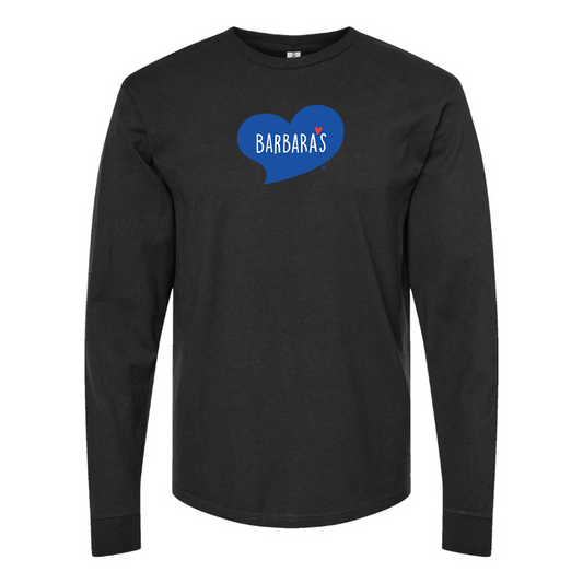 Men's Barbaras Logo Cotton Long Sleeve T-Shirt