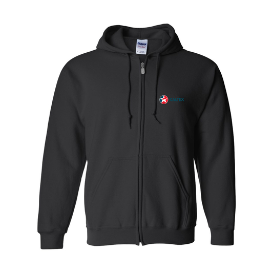 Men's  Caltex Gas Station Gildan  Heavy Blend Full Zip Hooded Sweatshirt