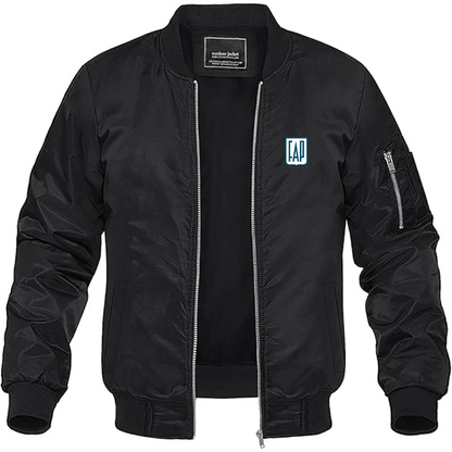 Men's FAP Logo Lightweight Bomber Jacket Windbreaker Softshell Varsity Jacket Coat