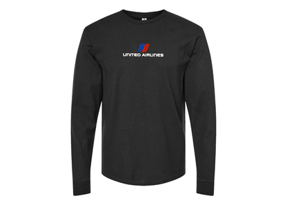Men's United Airlines Logo Long Sleeve T-Shirt