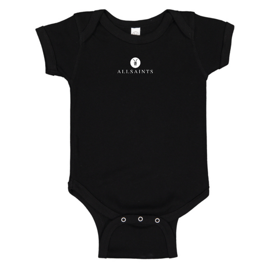 AllSaints  Logo Baby Onesie Romper