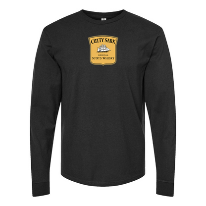 Men's Cutty Sark Logo Cotton Long Sleeve T-Shirt