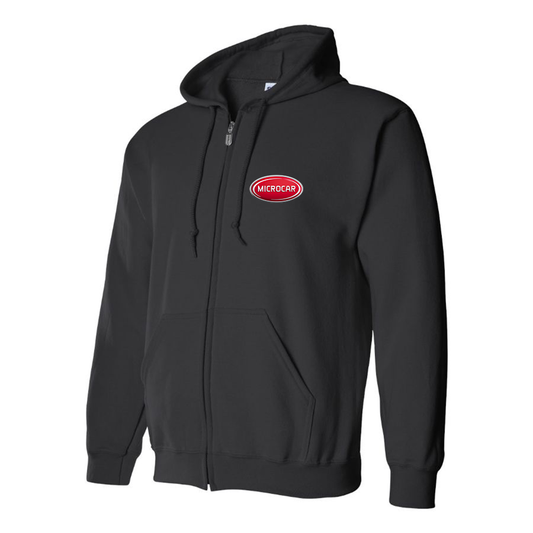 Men's Microcar Logo Zipper Hoodie