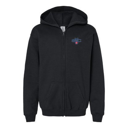 Gildan Heavy Blend Youth Saint Marys Gaels Logo Full Zip Hooded Sweatshirt