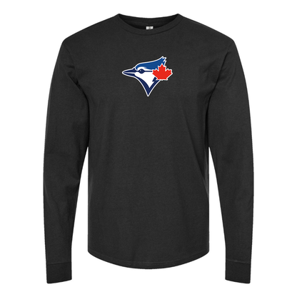 Men's Bluefield Blue Jays Logo Long Sleeve T-Shirt