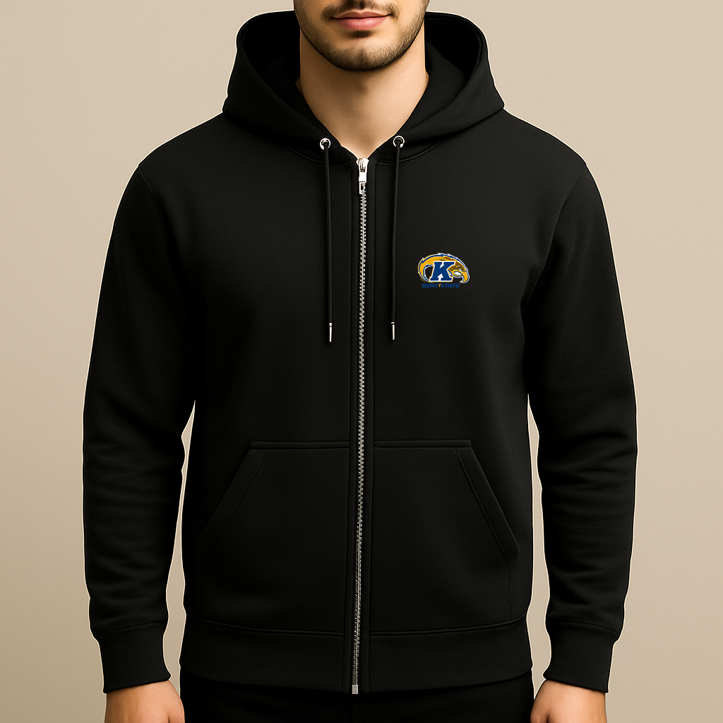 Men's Kent State Golden Flashes Logo  Zipper Hoodie