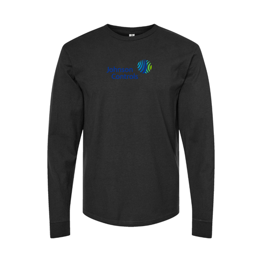 Youth Johnson-Controls Logo Cotton Long Sleeve T-Shirt