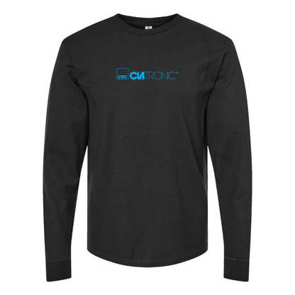 Men's Clatronic Logo Cotton Long Sleeve T-Shirt