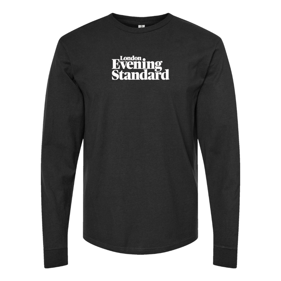 Men's London Evening Standard  Logo Cotton Long Sleeve T-Shirt