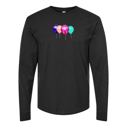 Men's Balloon-Emojis Logo Cotton Long Sleeve T-Shirt