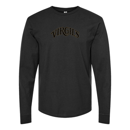 Men's Virgils  Logo Cotton Long Sleeve T-Shirt