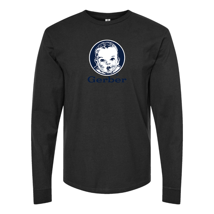 Men's Gerber  Logo Cotton Long Sleeve T-Shirt