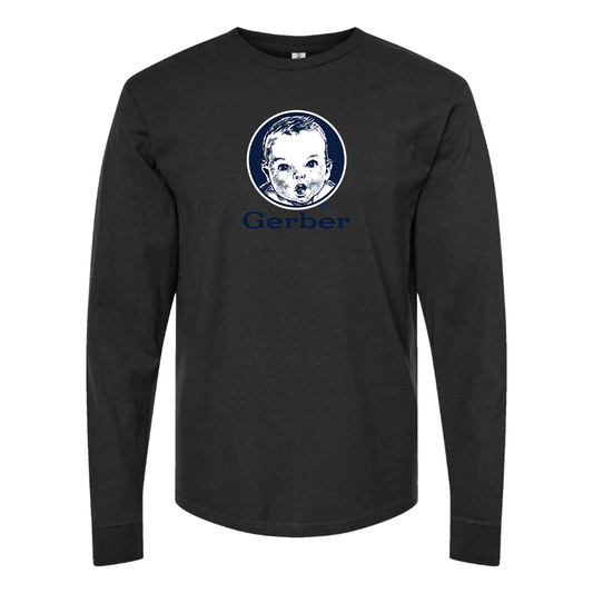 Men's Gerber  Logo Cotton Long Sleeve T-Shirt