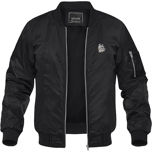 Men's Minnesota Duluth Bulldogs Lightweight Bomber Jacket Windbreaker Softshell Varsity Jacket Coat