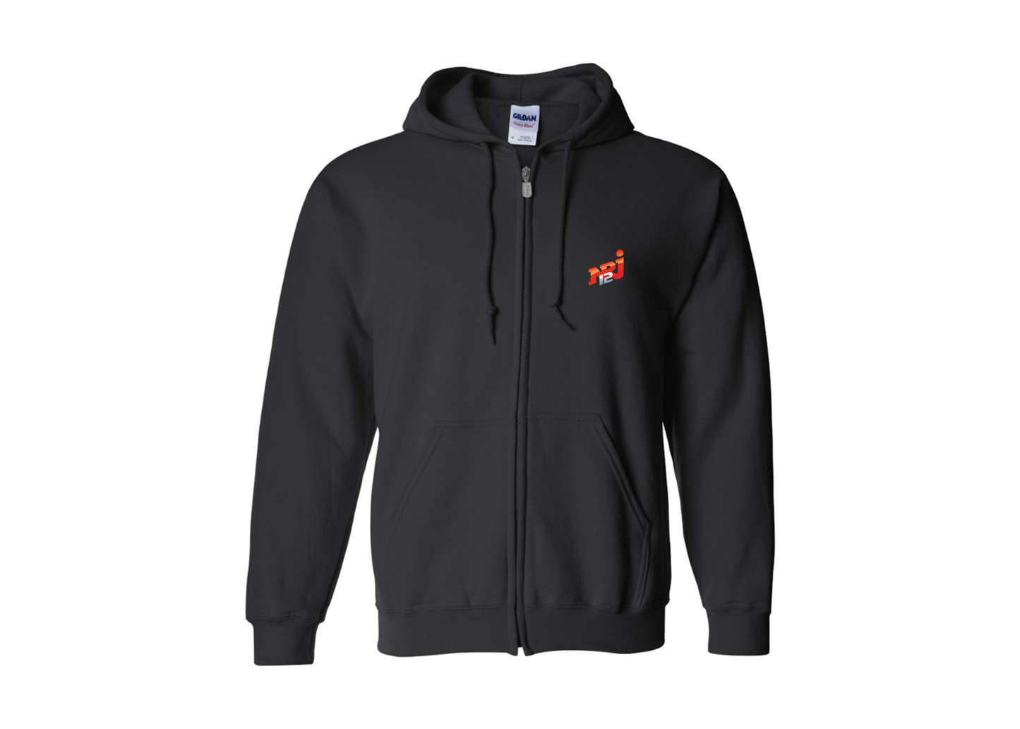 Men's NRJ 12 Logo Gildan  Heavy Blend Full Zip Hooded Sweatshirt