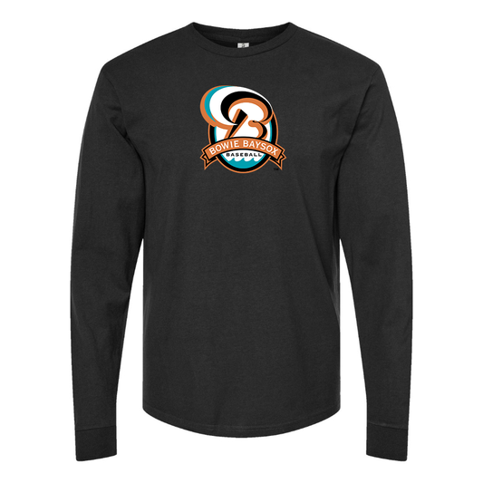 Men's Bowie BaySox Logo Cotton Long Sleeve T-Shirt