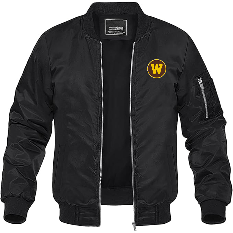 Men's Western Michigan Broncos Lightweight Bomber Jacket - Black