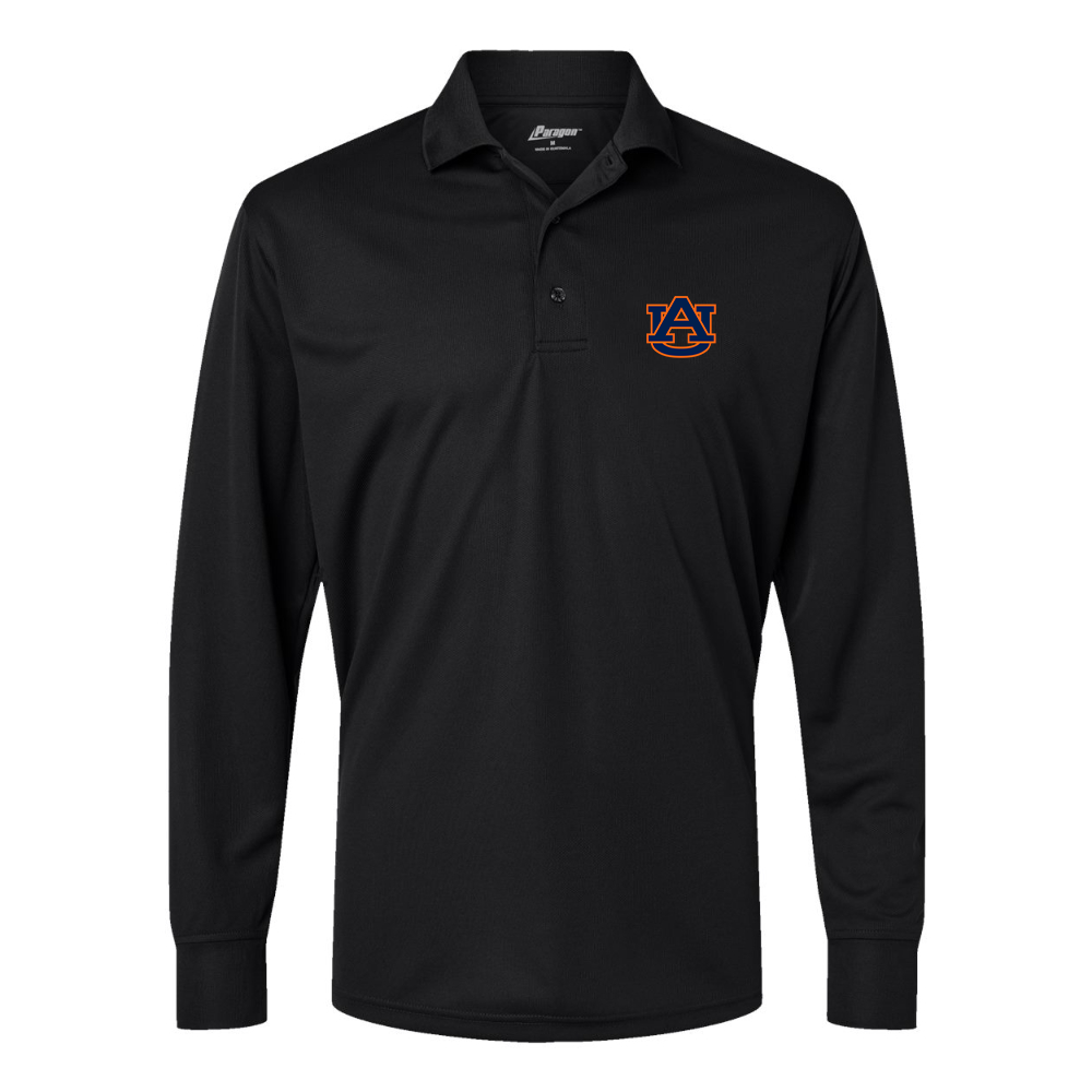 Men's    Auburn Tigers   Paragon Prescott Long Sleeve Polo