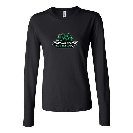 BELLA CANVAS Binghamton Bearcats  Jersey Long Sleeve Tee