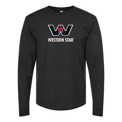 Men's Western Star Logo  Cotton Long Sleeve T-Shirt
