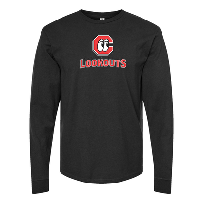 Men's Chattanooga Lookouts  Logo Cotton Long Sleeve T-Shirt