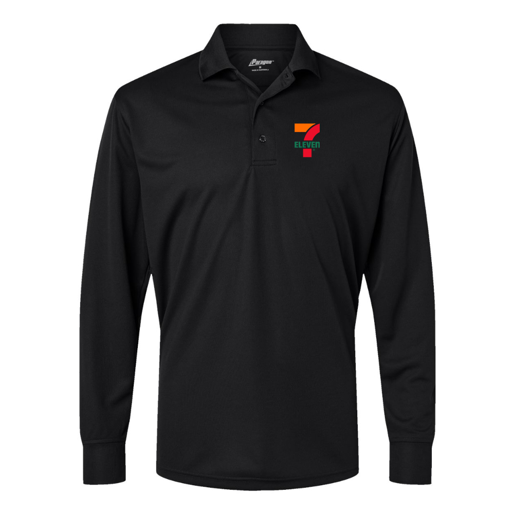 Men's 7 Eleven Logo Paragon Prescott Long Sleeve Polo