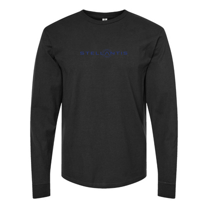 Men's Stellantis Logo Cotton Long Sleeve T-Shirt